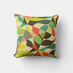 Abstraktes, farbiges geometrisches Design. Kissen