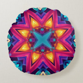 Abstraktes Farbkombinations-Kissen Rundes Kissen