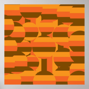 abstraktes Farbkreismuster Poster