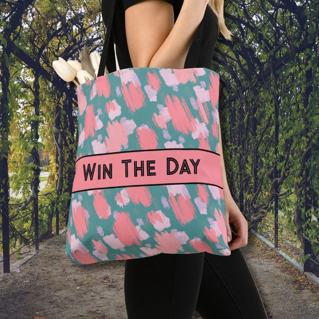 Abstraktes Farbmuster (Inspirational Brushstrokes Colorful Pattern Tote Bag)