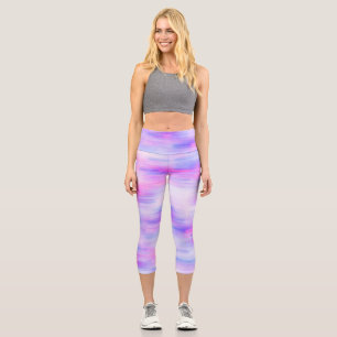 Abstraktes Farbmuster Capri Leggings