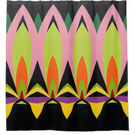 Abstraktes Farbmuster fett Duschvorhang