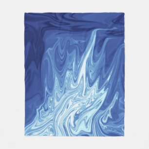 Abstraktes Farbmuster Fleecedecke