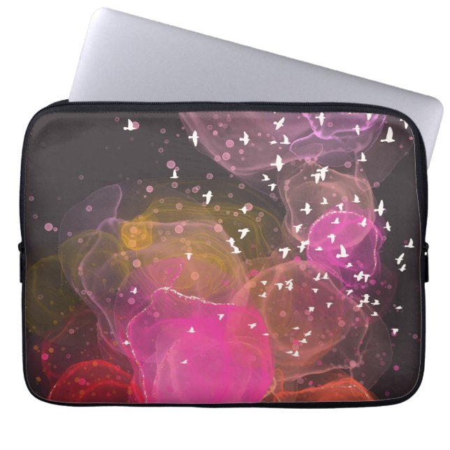 Abstraktes Farbmuster Laptopschutzhülle (Vorderseite)
