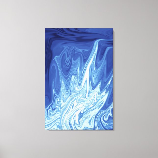 Abstraktes Farbmuster Leinwanddruck (Vorderseite)