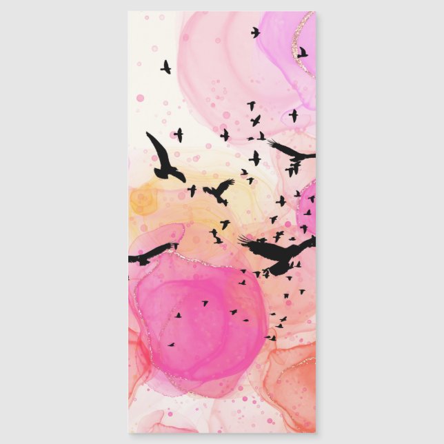 Abstraktes Farbmuster Magnetkarte (Vorderseite)