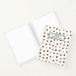 Abstraktes Farbmuster Notizbuch