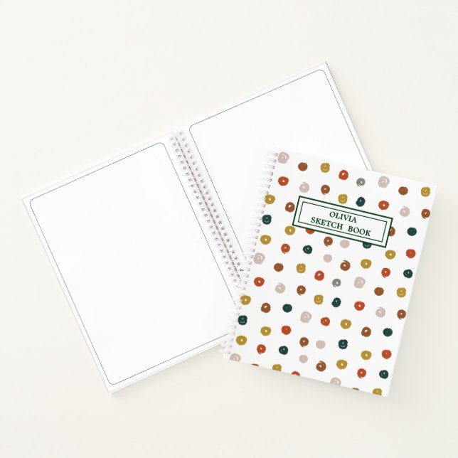 Abstraktes Farbmuster Notizbuch (Innenseite)