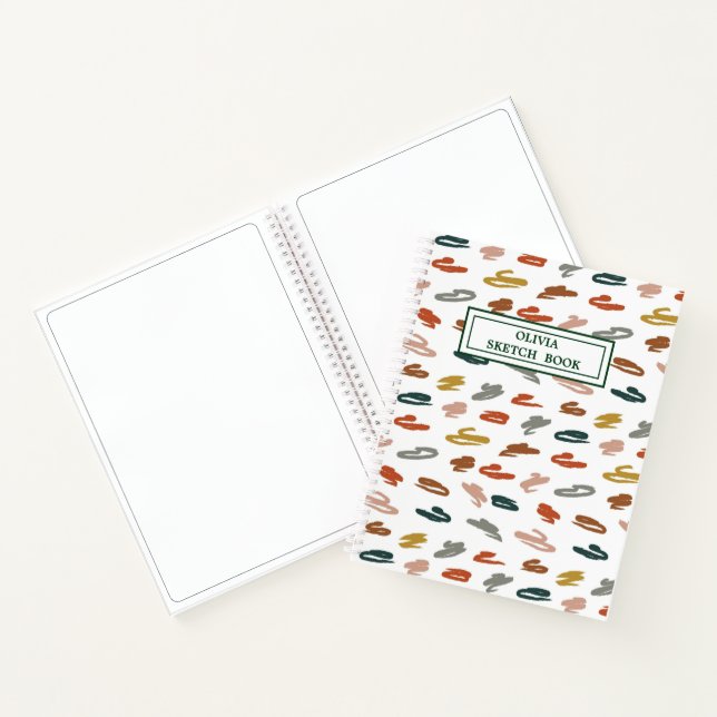 Abstraktes Farbmuster Notizbuch (Innenseite)