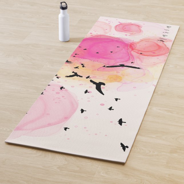 Abstraktes Farbmuster Yogamatte (Beispiel)