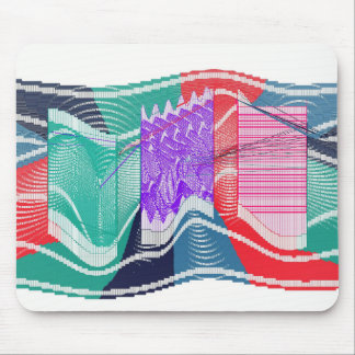 Abstraktes Farbquant Winkelimpulsfeld Mousepad