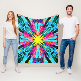Abstraktes Farbverlaufsmuster Fleecedecke