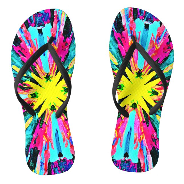 Abstraktes Farbverlaufsmuster Flip Flops (Fußbett)