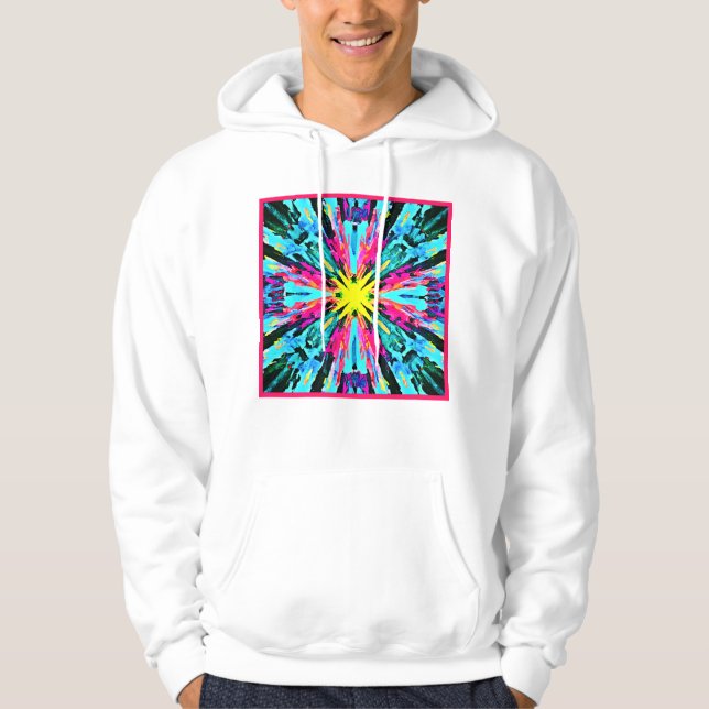Abstraktes Farbverlaufsmuster Hoodie (Vorderseite)