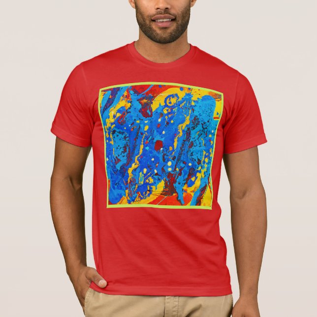Abstraktes Farbwerk T-Shirt (Vorderseite)