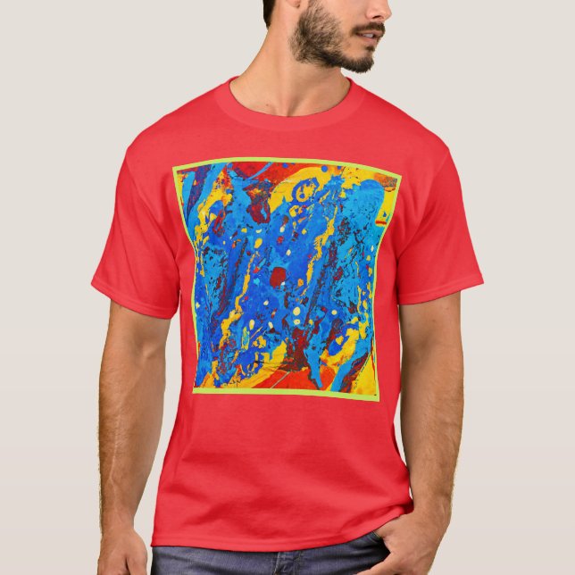 Abstraktes Farbwerk T-Shirt (Vorderseite)