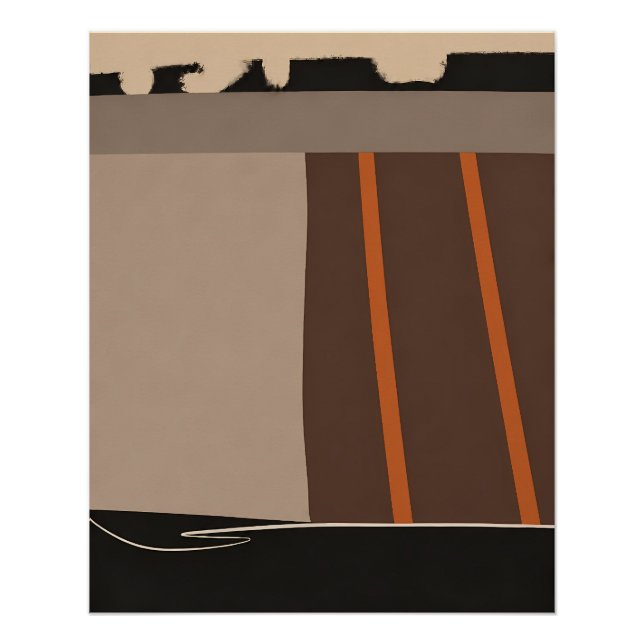 Abstraktes Feld Poster (Vorderseite)