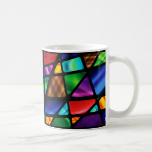 Abstraktes Fenster aus festem Glas Tasse