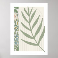 Abstraktes Fern Leaf Poster
