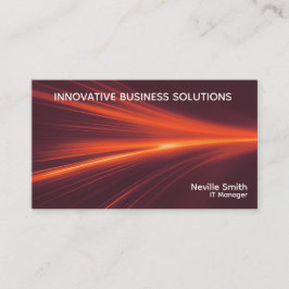 Abstraktes Feuer Licht Tech Business Computer Visitenkarte