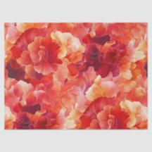 Abstraktes Fire Coral Tissue Paper