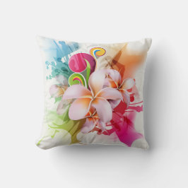 Abstraktes, florales Fashion Throw Kissen