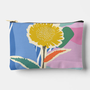Abstraktes Florales Löwenzahn-Farbblock Modern  Zubehörtasche
