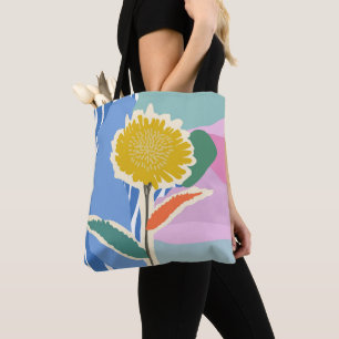 Abstraktes Florales Löwenzahn-Farben-Block-Moderne