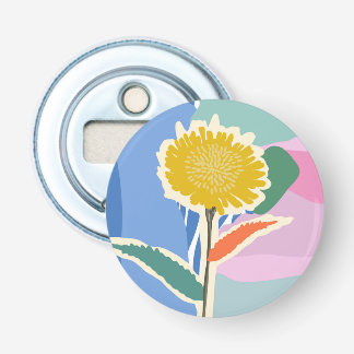 Abstraktes Florales Löwenzahn-Farbfeld Modern  Flaschenöffner