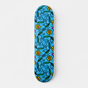 Abstraktes Florales Skateboard