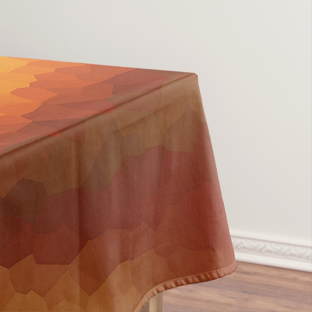 Abstraktes, flüssig orangefarbenes Feuer Tischdecke (Beispiel)