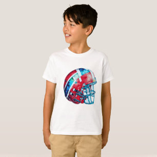 Abstraktes Football Helm Artwork T-Shirt