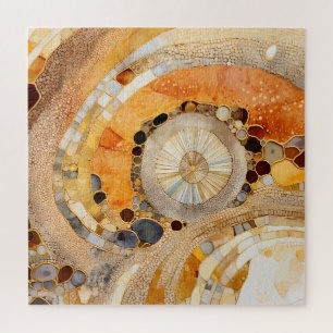 Abstraktes Fossil-Puzzle Puzzle