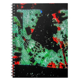 Abstraktes Foto mit trockener Blume Notizblock