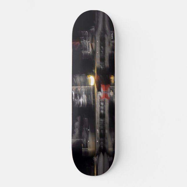 abstraktes Foto, Schiffe Skateboard (Vorderseite)