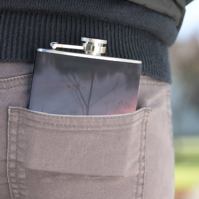 abstraktes Foto von Sonne hinzulegen Flachmann (Beispiel)