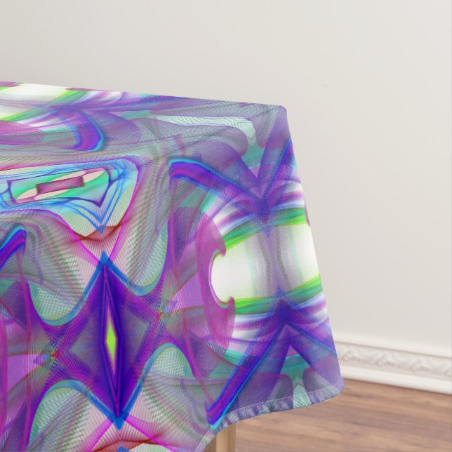 Abstraktes Fraktal bewegt geometrisches Tischdecke (Beispiel)