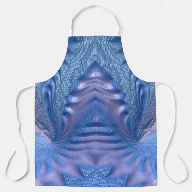 ABSTRAKTES FRAKTAL Blue Pink ~ Schürze (Vorderseite)
