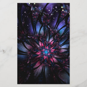 Abstraktes Fraktal Blume Design.