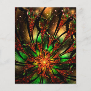Abstraktes Fraktal Blume Design.