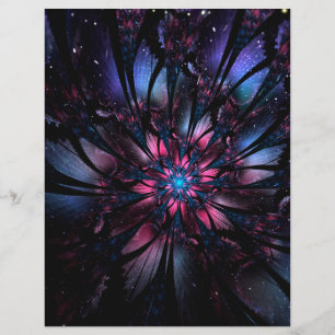 Abstraktes Fraktal Blume Design.
