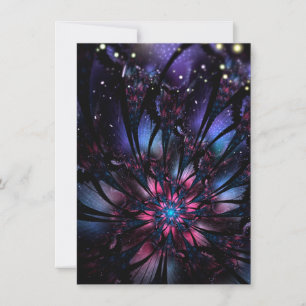 Abstraktes Fraktal Blume Design. Ankündigung