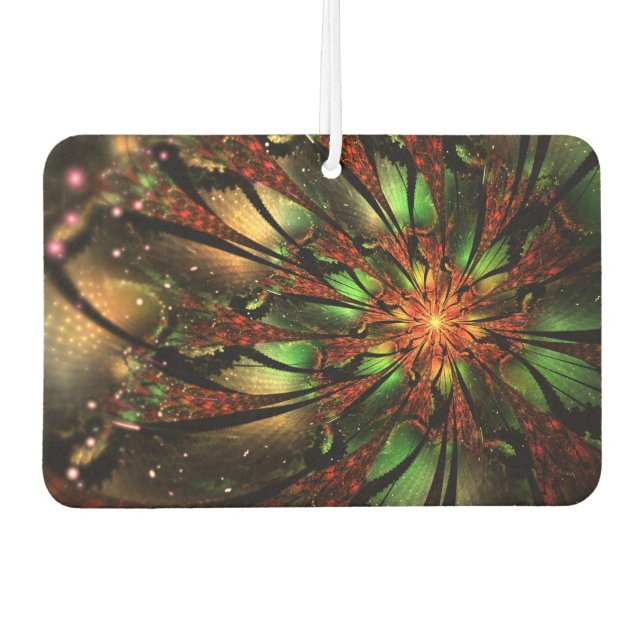 Abstraktes Fraktal Blume Design. Autolufterfrischer (Vorderseite)