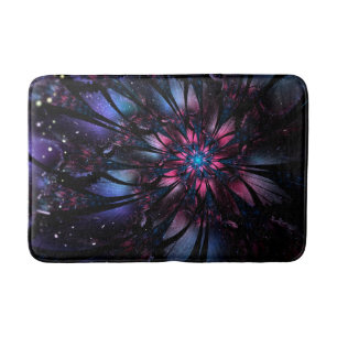 Abstraktes Fraktal Blume Design. Badematte
