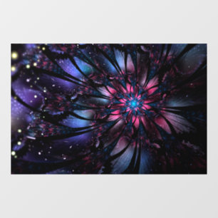 Abstraktes Fraktal Blume Design. Fensteraufkleber