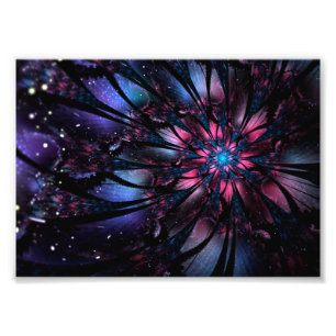 Abstraktes Fraktal Blume Design. Fotodruck