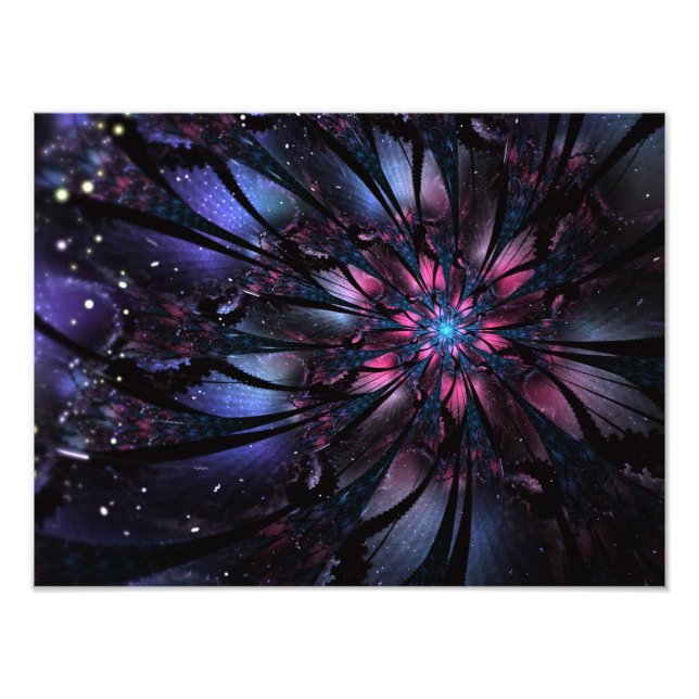 Abstraktes Fraktal Blume Design. Fotodruck (Vorne)
