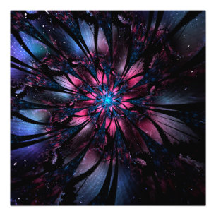 Abstraktes Fraktal Blume Design. Fotodruck