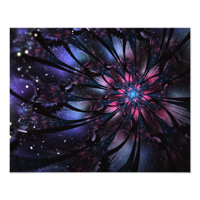 Abstraktes Fraktal Blume Design. Fotodruck (Vorne)