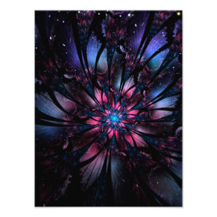 Abstraktes Fraktal Blume Design. Fotodruck